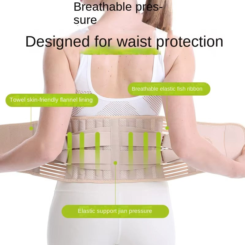 Cross-Border Sports Breathable Waist Support for Men and Women Fitness Basketball Running Protector with Plastic Low Pressure