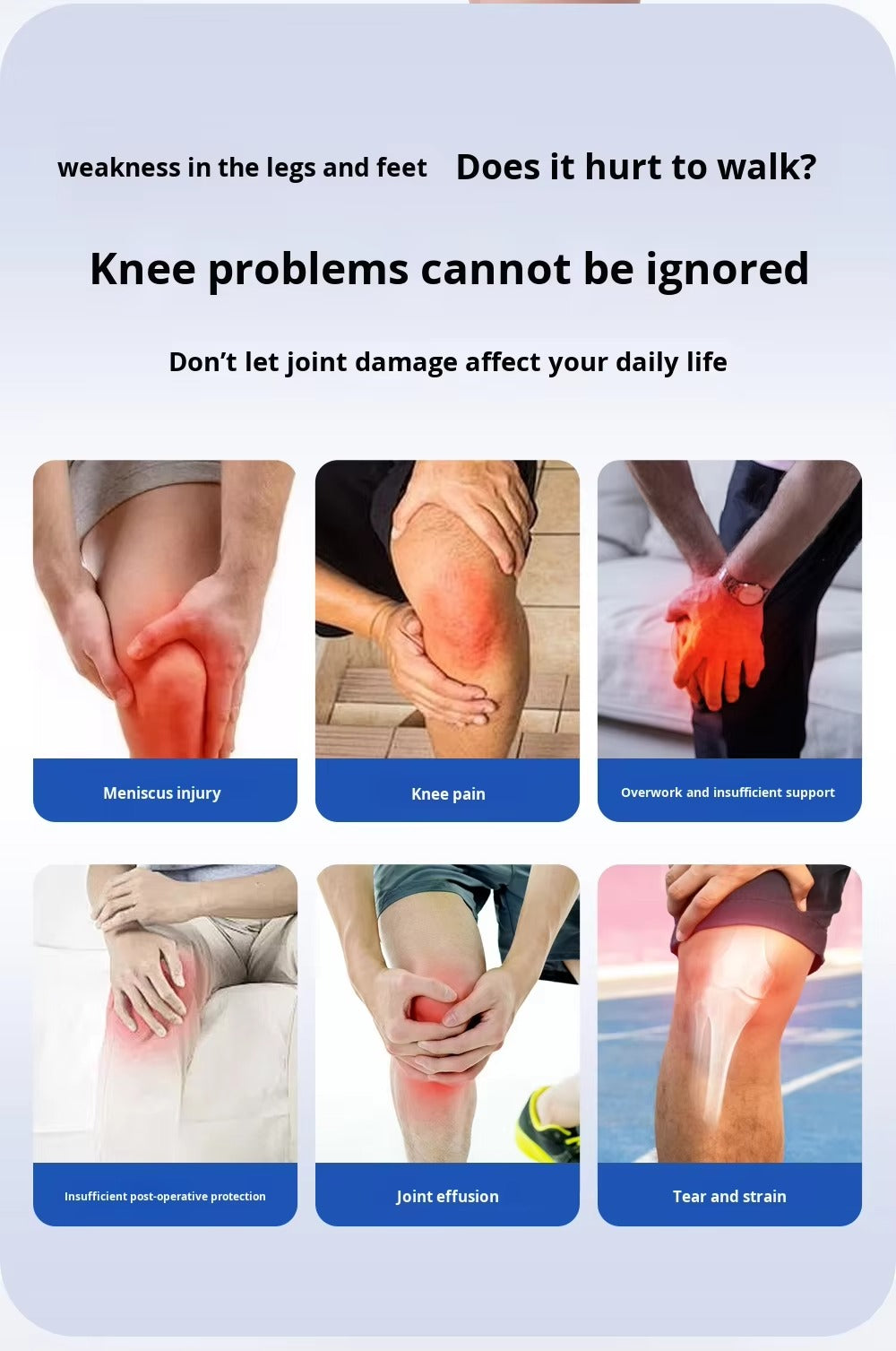 Sixth Generation Professional Protective Knee Brace Meniscus Patella Strap for Sports Gear Cycling Fitness Safety Gear