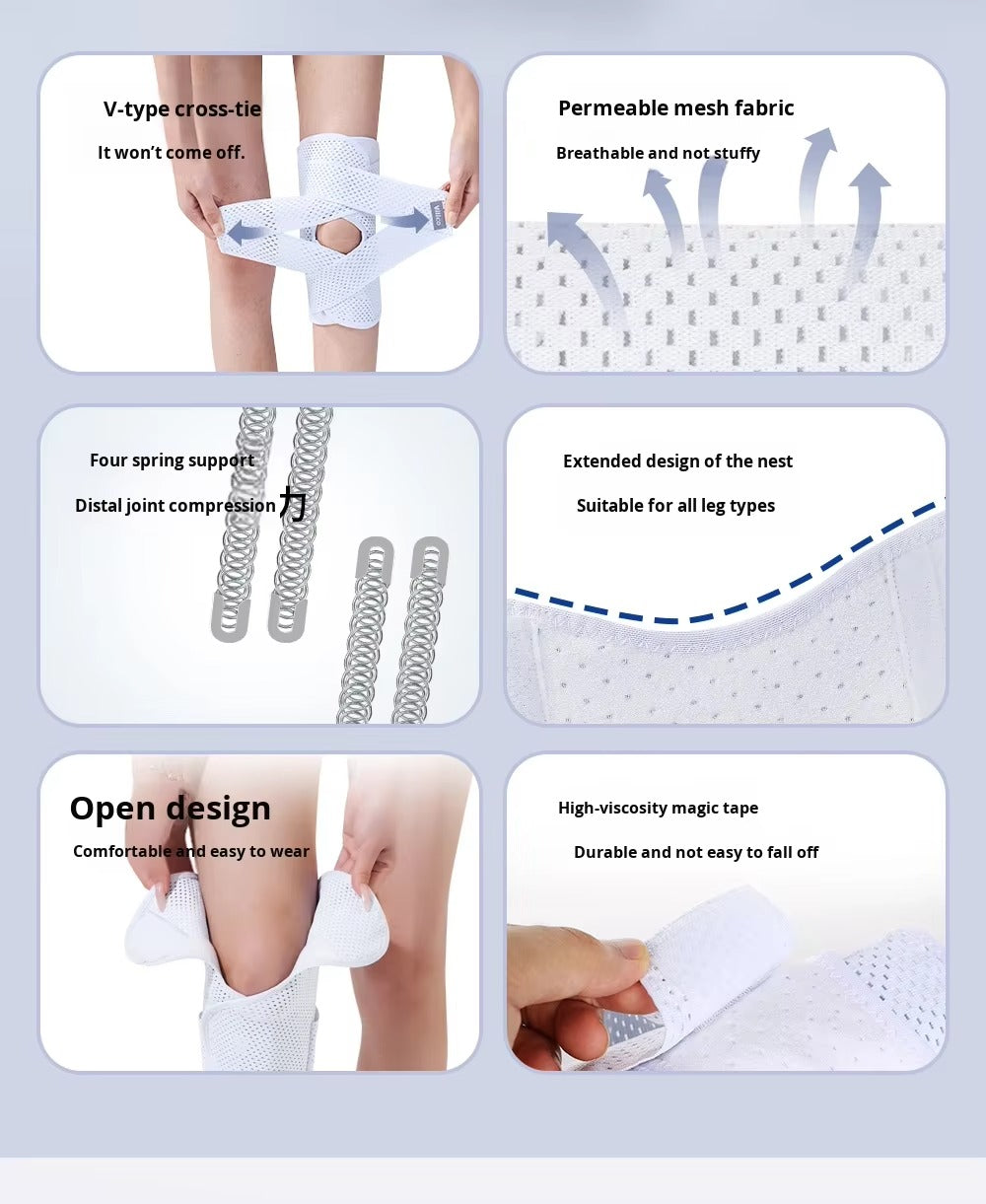 Sixth Generation Professional Protective Knee Brace Meniscus Patella Strap for Sports Gear Cycling Fitness Safety Gear